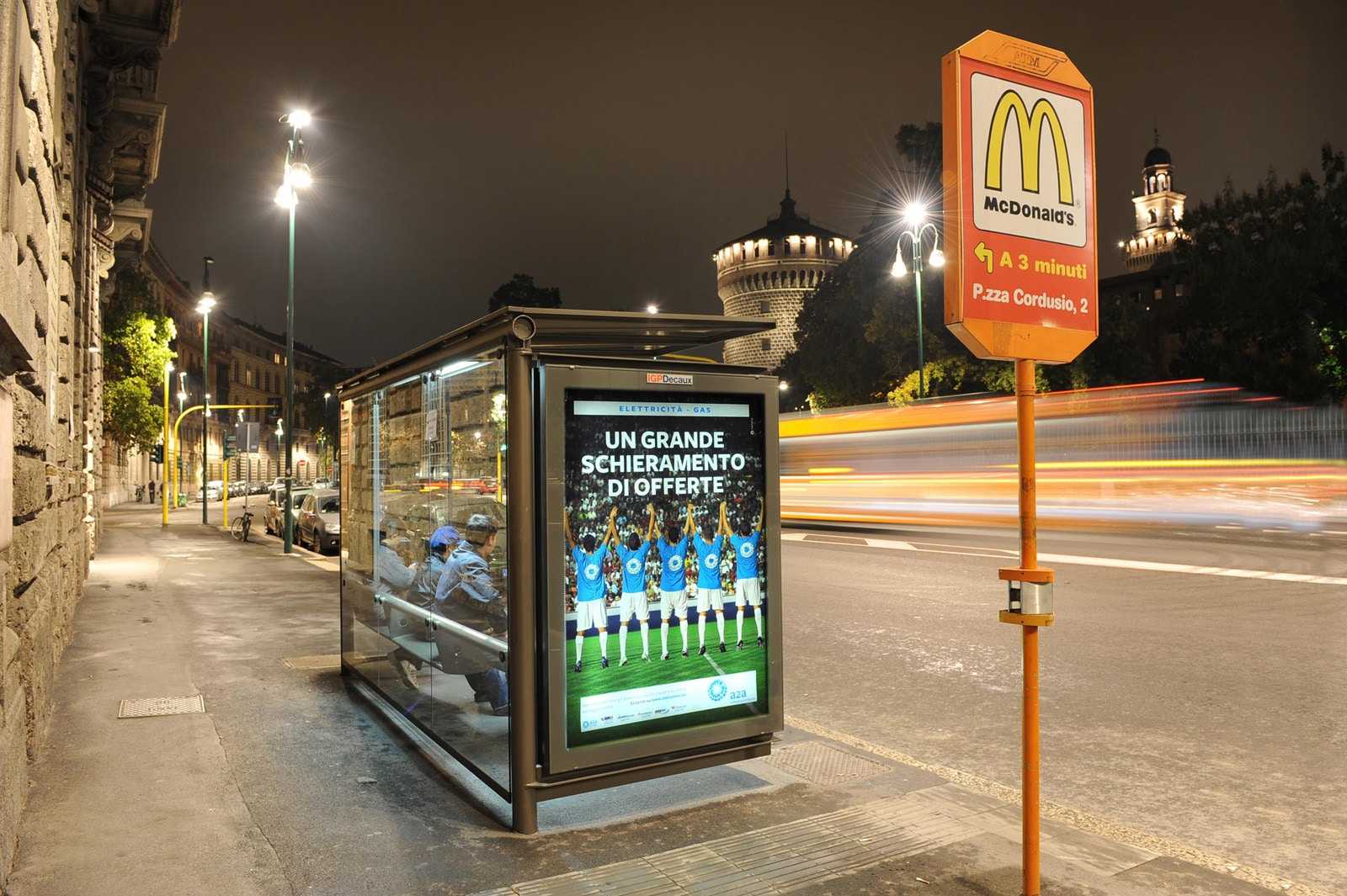 pubblicità fermate bus e tram
