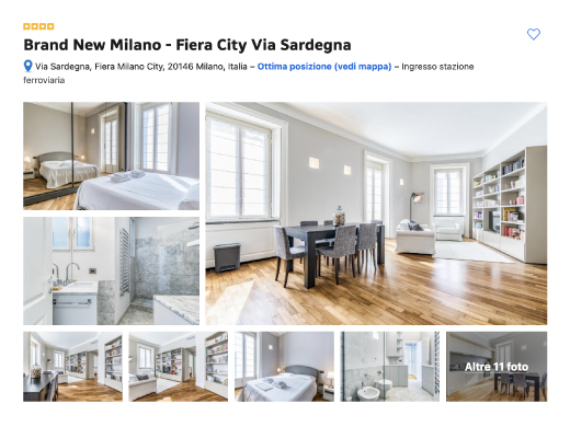 appartamento milano su booking.com