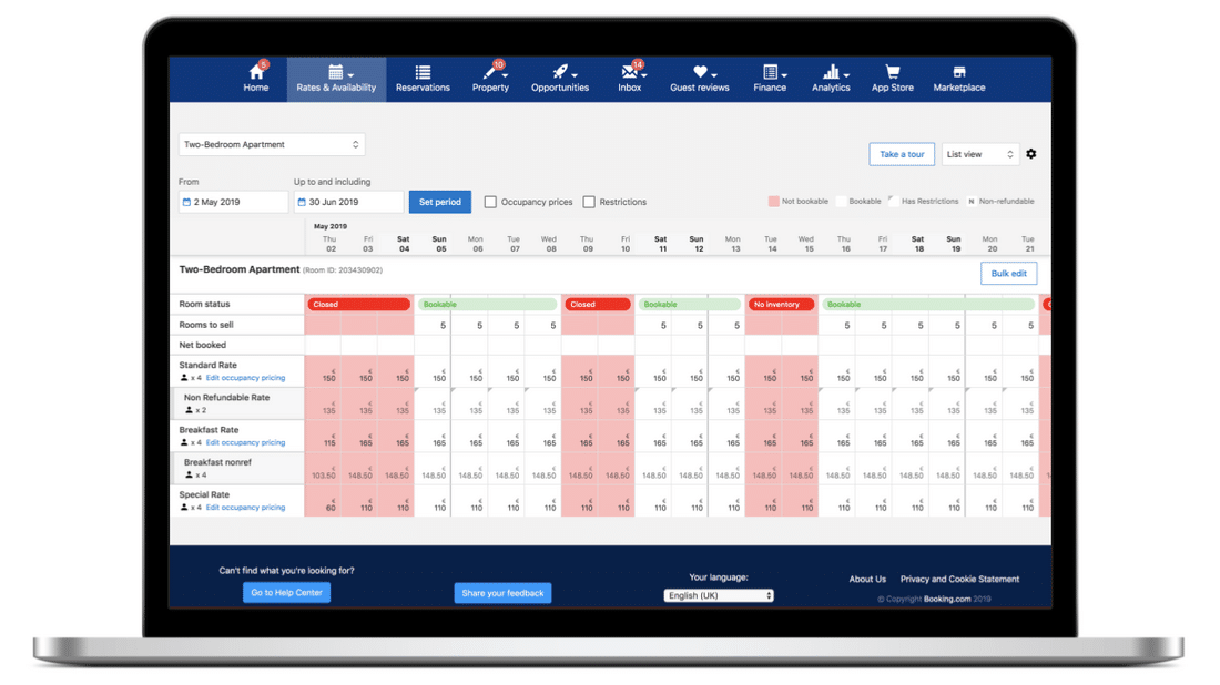 risultati con rocket booking